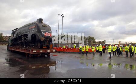 Locomotives à vapeur retour au Royaume-Uni Banque D'Images