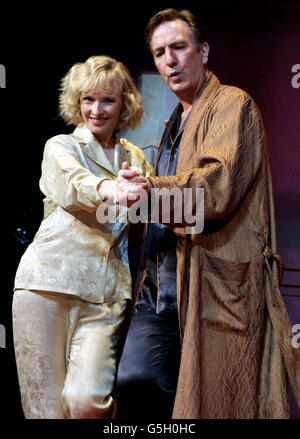 Vie privée/ Alan Rickman et Lindsay Duncan Banque D'Images