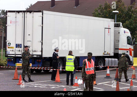 RAF Lakenheath Terrorisme Arrestation Banque D'Images