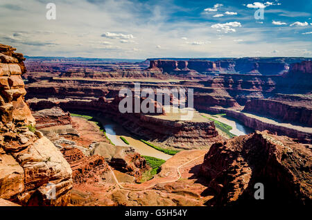 Après-midi et le coucher du soleil à Dead Horse Point Banque D'Images