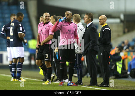 Marlon King de Birmingham City prend une pause de l'action Banque D'Images