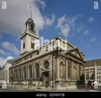 St Lawrence Jewry, église dans la ville de Londres, par Christopher Wren entre 1670 et 1676. Exterior Banque D'Images