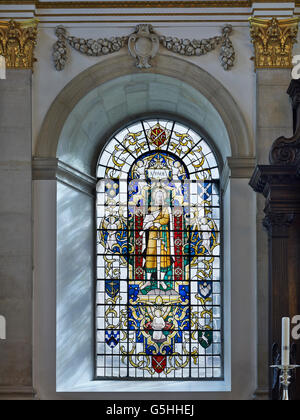 St Lawrence Jewry, église dans la ville de Londres. 1950 St Paul de fenêtre par Christopher Webb Banque D'Images