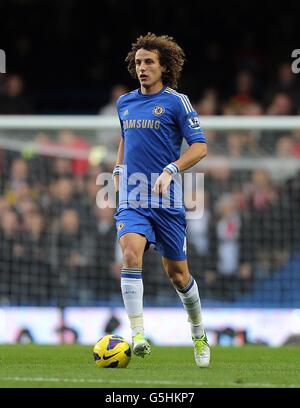 Football - Barclays Premier League - Chelsea / Manchester United - Stamford Bridge. David Luiz, Chelsea Banque D'Images