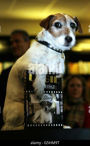 Uggie le chien livre signature Banque D'Images