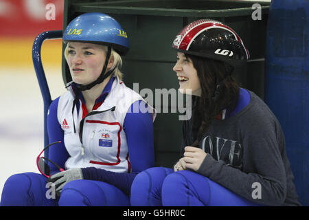 Kathryn Thomson (à gauche) et mari Deland de Grande-Bretagne Banque D'Images