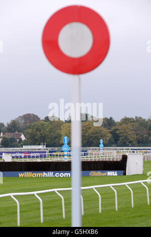 Courses hippiques - William Hill Jump Sunday - Hippodrome de Kempton. Vue générale de l'hippodrome de Kempton Banque D'Images