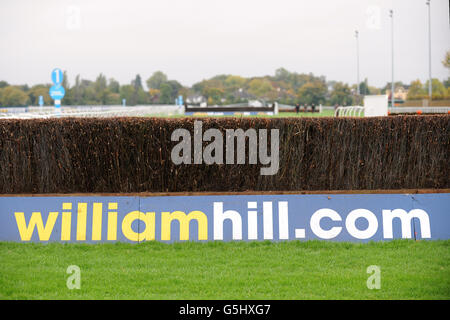 Les courses de chevaux - William Hill Jump Dimanche - Hippodrome de Kempton Banque D'Images