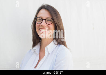 Rachel Bright, children's book écrivain, dessinateur, graveur, entrepreneur. Le Hay Festival de la littérature et les arts, Hay-on-Wye, Powys, Pays de Galles, Royaume-Uni, le 03 juin 2016 Banque D'Images