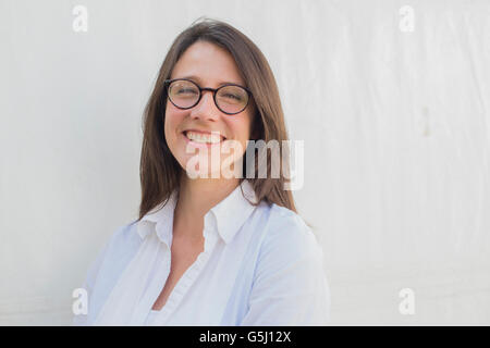 Rachel Bright, children's book écrivain, dessinateur, graveur, entrepreneur. Le Hay Festival de la littérature et les arts, Hay-on-Wye, Powys, Pays de Galles, Royaume-Uni, le 03 juin 2016 Banque D'Images