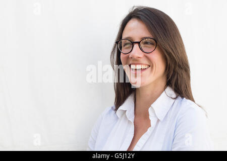 Rachel Bright, children's book écrivain, dessinateur, graveur, entrepreneur. Le Hay Festival de la littérature et les arts, Hay-on-Wye, Powys, Pays de Galles, Royaume-Uni, le 03 juin 2016 Banque D'Images