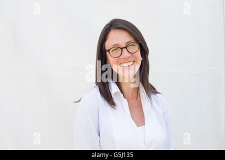 Rachel Bright, children's book écrivain, dessinateur, graveur, entrepreneur. Le Hay Festival de la littérature et les arts, Hay-on-Wye, Powys, Pays de Galles, Royaume-Uni, le 03 juin 2016 Banque D'Images