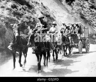 La Première Guerre mondiale - Ambulance Wagons - Turquie Banque D'Images