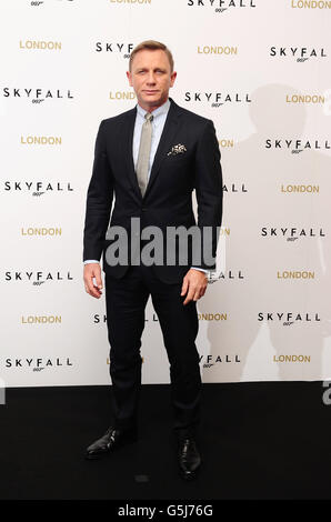 Photocall Skyfall - Londres.Daniel Craig à un photocall pour le nouveau film James Bond Skyfall à l'hôtel Dorchester de Londres. Banque D'Images