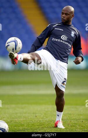 Football - npower football League Championship - Birmingham City / Leicester City - St Andrews. Leroy Lita de Birmingham City pendant l'échauffement Banque D'Images