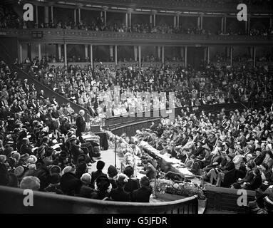 Politique - Winston Churchill - Parti Conservateur Conférence Femmes - Royal Albert Hall Banque D'Images