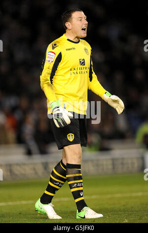 Football - Championnat de football npower - Brighton & Hove Albion v Leeds United - AMEX Stadium. Paddy Kenny, gardien de but de Leeds United Banque D'Images