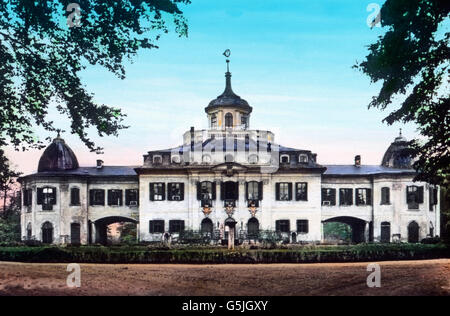 Das Schloß Belvedere à Weimar, Thüringen, 1920er Jahre. Château Belvedere à Weimar, Thuringe, années 20. Banque D'Images