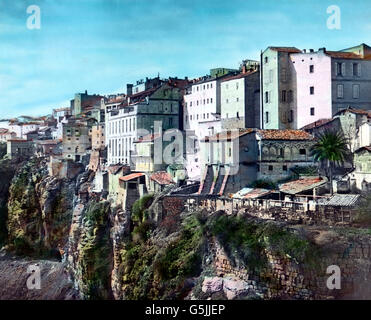 Die Stadt ist nach Algier Constantine Oran und die Stadt drittgrößte en Algerien, Ansicht aus den 1920er Jahren. Constantine est la troisième plus grande ville de l'Algérie après Alger et Oran, ca. Années 1920. Banque D'Images