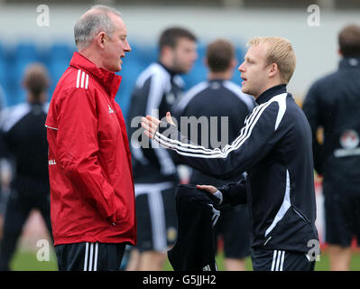 Football - match amical - Luxembourg / Ecosse - Ecosse Formation - Cappielow Park Banque D'Images