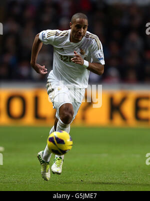 Football - Barclays Premier League - Swansea City / Chelsea - Liberty Stadium. Ashley Williams, Swansea City Banque D'Images