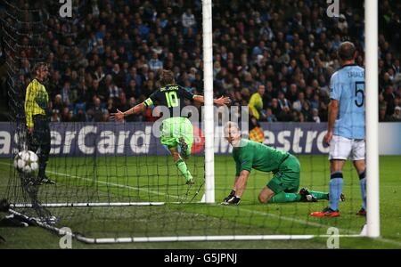 Football - Ligue des Champions - Groupe D - Manchester City v Ajax - Etihad Stadium Banque D'Images