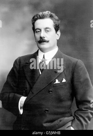 Puccini. Portrait de Giacomo Antonio Domenico Michele Secondo Maria Puccini (1858-1924), c.1908. Banque D'Images