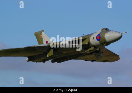 Avro Vulcan, XH558 G-VLCN Spirit of Great Britain au spectacle aérien de Church Fenton, Banque D'Images