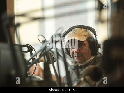 Danny Baker sur la Christian O'Connell Breakfast Show Banque D'Images