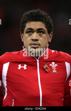 Rugby Union - Dove Men's Series - pays de Galles / Argentine - Millennium Stadium.Toby Faletau, pays de Galles Banque D'Images