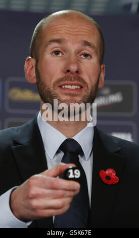 Kenny MacLeod Directeur commercial Scottish FA pendant le tirage au sort de la coupe écossaise William Hill à Hampden Park, Glasgow. APPUYEZ SUR ASSOCIATION photo. Date de la photo: Lundi 5 novembre 2012. Le crédit photo devrait se lire comme suit : Danny Lawson/PA Wire. Banque D'Images