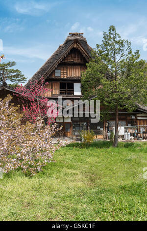 Maison traditionnelle, Ogimachi, Hida Folk Village Shirakawa-go Shirakawa (Japon), Banque D'Images