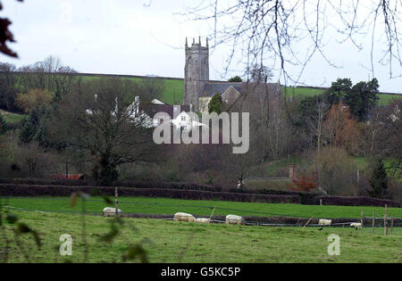 Tedburn St Mary Village de l'année Banque D'Images