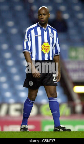 Danny Maddx de Sheffield Wednesday pendant la Worthington Cup, quatrième tour entre Aston Villa et Sheffield Wednesday à Villa Park, Birmingham. Banque D'Images