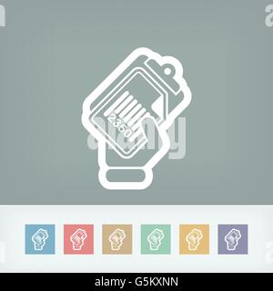 L'icône de code-barres du document Illustration de Vecteur