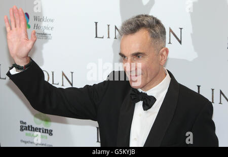 Daniel Day-Lewis au cinéma Savoy de Dublin, pour la première européenne de Lincoln. Banque D'Images