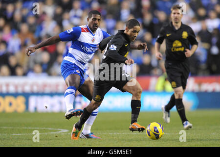 Football - Barclays Premier League - Reading v Everton - Madjeski Stadium. Steven Naismith d'Everton célèbre son but Banque D'Images