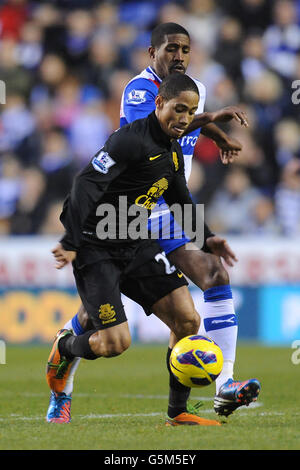 Football - Barclays Premier League - Reading v Everton - Madjeski Stadium. Steven Naismith d'Everton célèbre son but Banque D'Images