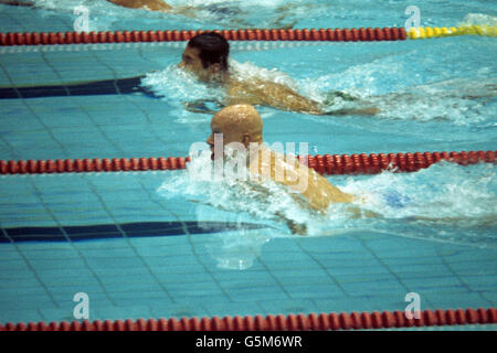 Natation - Jeux olympiques de Montréal 1976 - le 100 m brasse Banque D'Images