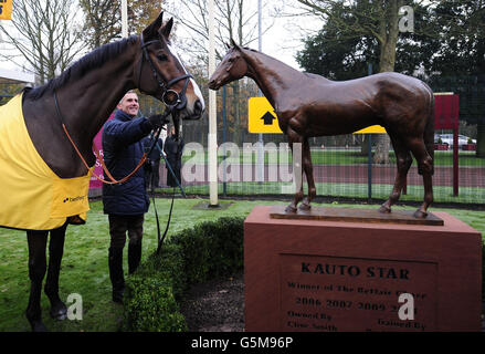 Les courses de chevaux - Betfair Chase Festival - Jour deux - Haydock Park Racecourse Banque D'Images