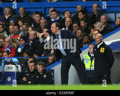 Football - Barclays Premier League - Chelsea / Manchester City - Stamford Bridge. Rafael Benitez, directeur de Chelsea Banque D'Images