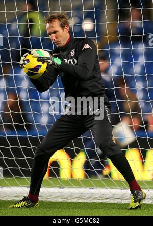 Soccer - Barclays Premier League - Chelsea / Fulham - Stamford Bridge. Mark Schwarzer, gardien de but Fulham Banque D'Images