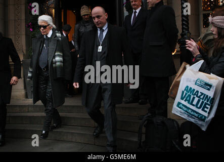 Karl Lagerfeld à Édimbourg Banque D'Images