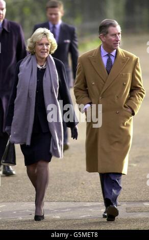 Prince de Galles et Camilla, faites une promenade Banque D'Images