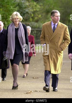 Prince de Galles et Camilla, faites une promenade Banque D'Images