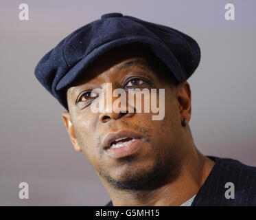 Ian Wright à l'Absolute radio RnR football Lads Night in, au stade Wembley, Londres. Banque D'Images