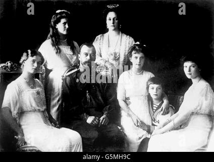 La famille royale russe : 1914 Banque D'Images