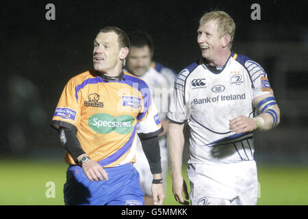 Rugby Union - RaboDirect PRO12 - Glasgow Warriors v Leinster - Scotstoun Stadium Banque D'Images