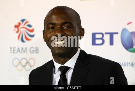 BT British Olympic Ball Banque D'Images