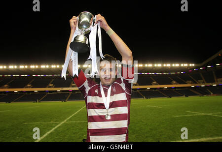 Rugby Union - Brewin Dolphin sous 18's Cup Final - George Watson's College Merchiston Castle School v - Murrayfield Banque D'Images